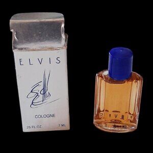 Vintage Elvis Fragrance Mini Bottle Original Box .25 Oz